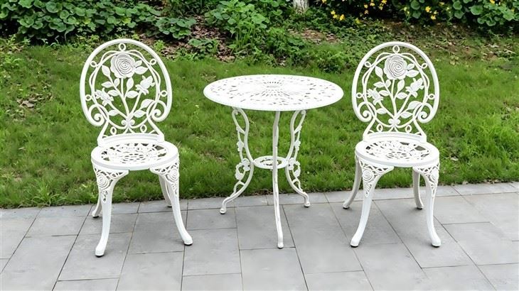 Round Cast Aluminum Patio Table And Chairs price